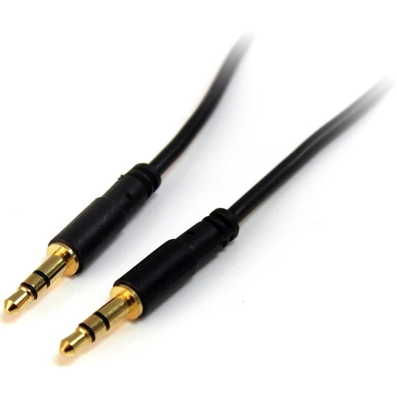 StarTech.com 10 ft Slim 3.5mm Stereo Audio Cable, M/M
