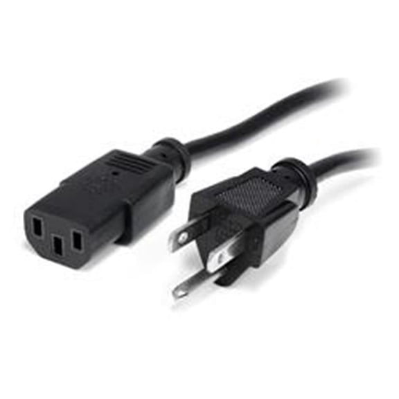 StarTech.com 10 ft. Standard Computer Power Cord-NEMA5-15P to C13 - Black - 10 ft.