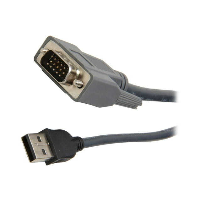StarTech.com 10 ft. Ultra-Thin USB VGA 2-in-1 KVM Cable SVUSBVGA10