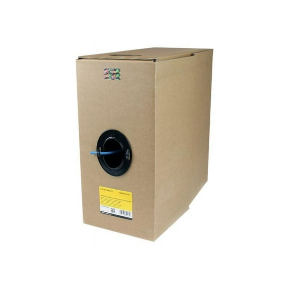 StarTech.com 1000 ft Bulk Cat6 Ethernet Cable - Solid - CMR-Rated - Blue - Bulk Ethernet Cable - Blue Cat 6 Wire - 1000ft (WIRC6CMRBL) - Bulk cable - 1000 ft - UTP - CAT 6 - riser - blue - for P/N: POEINJ1GW, POEINJ4G, R300WN22ODG, ST1000SPEXI, ST4000PEXPSE, ST5GPEXNB, UPOESPLT1G