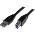 thumbnail image 1 of StarTech 32.8' USB 3.0 A to USB 3.0 B Male to Male Cable Black (USB3SAB10M), 1 of 3