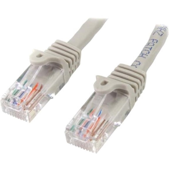 StarTech.com 10m Gray Cat5e Patch Cable with Snagless RJ45 Connectors, Long Ethernet Cable, 10 m Cat 5e UTP Cable