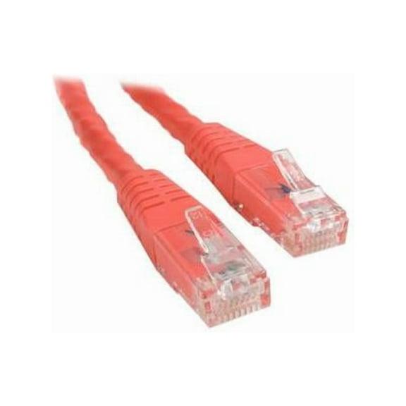 StarTech 15ft CAT6 Ethernet Cable - Red CAT 6 Gigabit Ethernet Wire -250Mhz 100W PoE RJ45 UTP Molded Network Patch Cord with Strain Relief (C6PATCH15RD)