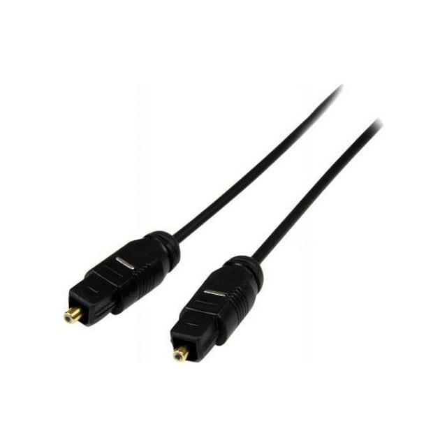 StarTech.com 15 ft Thin Toslink Digital Optical SPDIF Audio Cable