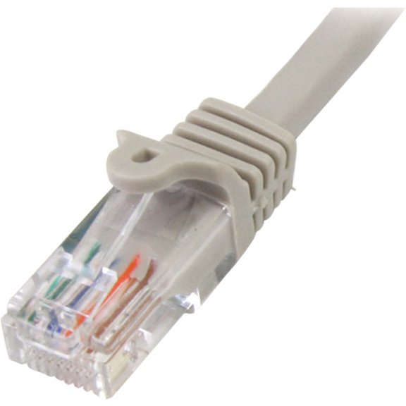 StarTech 15 m Cat5e Gray Snagless RJ45 UTP Cat 5e Patch Cable, 15m Patch Cord