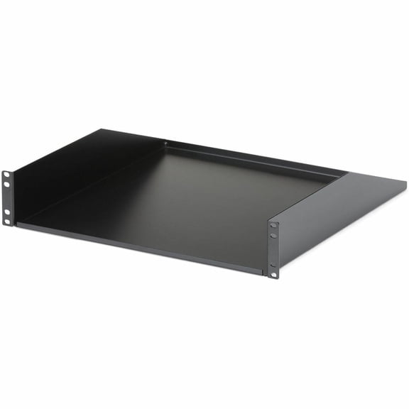 StarTech.com 2U Rack Mount Cantilever Shelf - Heavy Duty Fixed Server Rack Cabinet Shelf - 125lbs / 56kg - For Server - 2U Rack Height x 19" Rack Width x 18" Rack Depth - Rack-mountable - Black - SPCC
