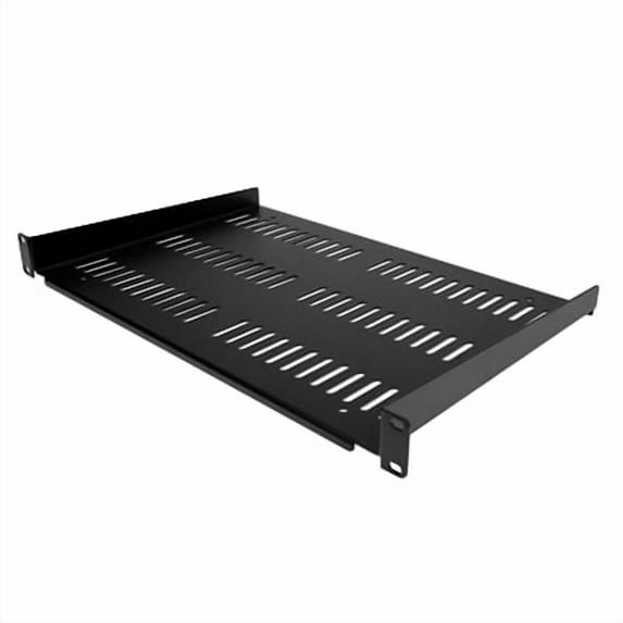 StarTech.com 1U Server Rack Shelf - Universal Vented Rack Mount Cantilever Tray for 19" Network Equipment Rack & Cabinet - Durable Design - Weight Capacity 55lb/25kg - 12" Deep