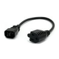 thumbnail image 1 of StarTech.com 1ft (0.3m) Power Extension Cord, IEC C14 to NEMA 5-15R, 10A 125V, 18AWG, 10 Pack, Computer Power Extension Cord, AC Outlet Extension Cable for Network Equipment, UL Listed (PAC10010PK), 1 of 4