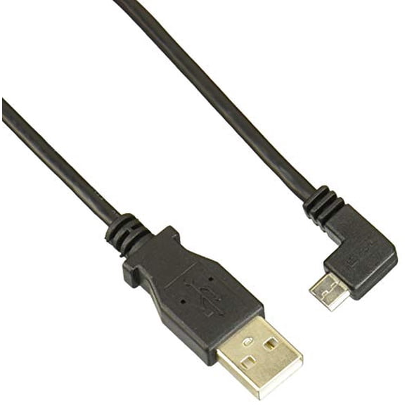 StarTech 1m (3ft) Micro-USB Charge-and-Sync Cable M/M, Right-Angle Micro-USB