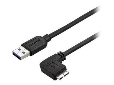 Micro Usb Walmar StarTech 1m (3ft) Slim Micro USB 3.0 Cable - M/M - Right-Angle Micro ...