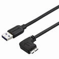 thumbnail image 1 of StarTech 1m (3ft) Slim Micro USB 3.0 Cable - M/M - Right-Angle Micro-USB, 1 of 5
