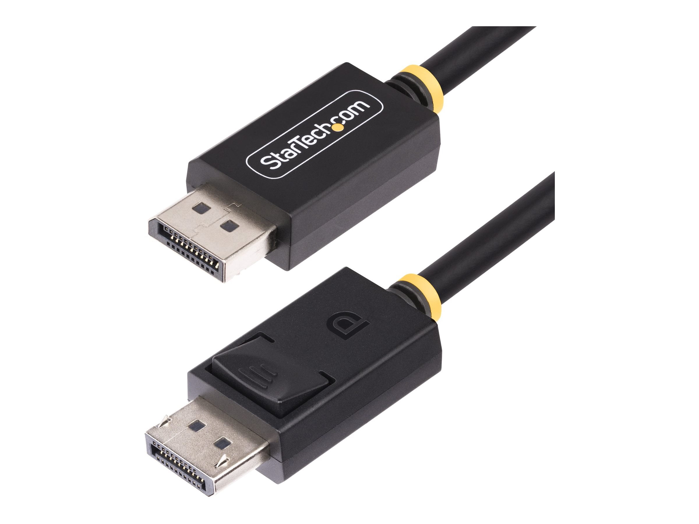 StarTech.com 1m DisplayPort 2.1 Cable, VESA-Certified, DP40 DP 2.1 Cable - DisplayPort cable - DisplayPort (M) latched to DisplayPort (M) latched - DisplayPort 2.1 - 1 m - passive, 8K60Hz support, 4K144Hz support, 1440p support 240Hz, up to 40 Gbps data transfer rate, UHBR10, HDR support - black