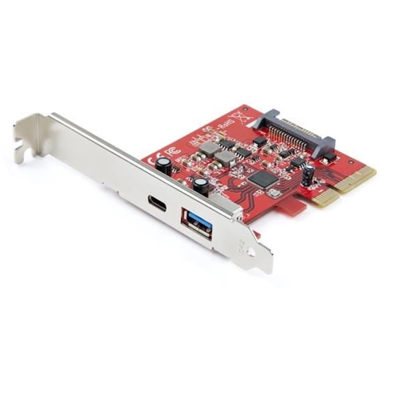 StarTech.com 2-Port 10Gbps USB-A & USB-C PCIe Card Adapter - USB 3.2 Gen 2 PCI Express Expansion Add-On Card - Windows, macOS, Linux
