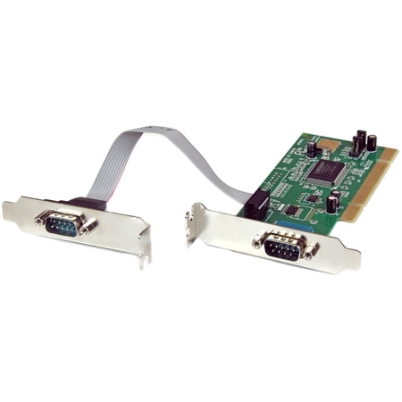 StarTech.com 2 Port PCI Low Profile RS232 Serial Adapter Card with 16550 UART, Low Profile 2 Port 16550 Serial PCI Card, Serial adapter, PCI, serial, 2 ports