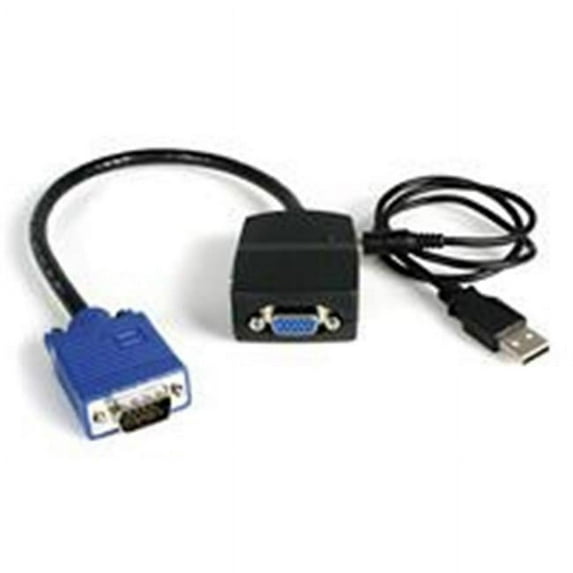 StarTech.com 2 Port VGA Video Splitter USB Powered - Black