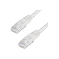 thumbnail image 1 of StarTech 2ft CAT6 Ethernet Cable - White CAT 6 Gigabit Ethernet Wire -250Mhz 100W PoE RJ45 UTP Molded Network Patch Cord with Strain Relief (C6PATCH2WH), 1 of 3