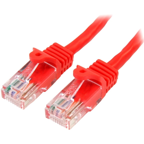StarTech 2 m Red Cat5e Snagless RJ45 UTP Patch Cable, 2m Patch Cord