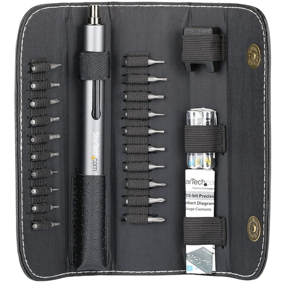 20-BIT ELECTRIC PRECISION SCREWDRIVER SET, PORTABLE/MINI BATTERY POWERED BIT DRI