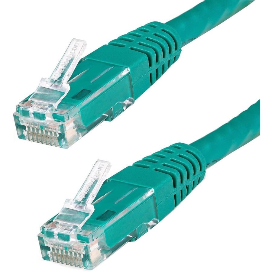 StarTech 20ft CAT6 Ethernet Cable - Green CAT 6 Gigabit Ethernet Wire -250Mhz 100W PoE RJ45 UTP Molded Network Patch Cord with Strain Relief (C6PATCH20GN)