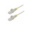 thumbnail image 1 of StarTech 25ft Gray Slim CAT6 Ethernet Cable, Snagless RJ45, LSZH, 28AWG Pure Bare Copper, Slim Network Patch Cable/Cord, 1 of 5