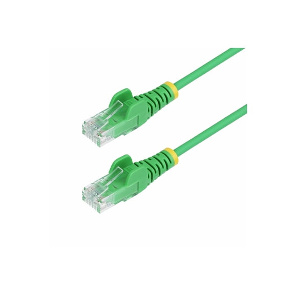 StarTech 25ft Green Slim CAT6 Ethernet Cable, Snagless RJ45, LSZH, 28AWG Pure Bare Copper, Slim Network Patch Cable/Cord