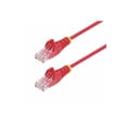 thumbnail image 1 of StarTech 25ft Red Slim CAT6 Ethernet Cable, Snagless RJ45, LSZH, 28AWG Pure Bare Copper, Slim Network Patch Cable/Cord, 1 of 5
