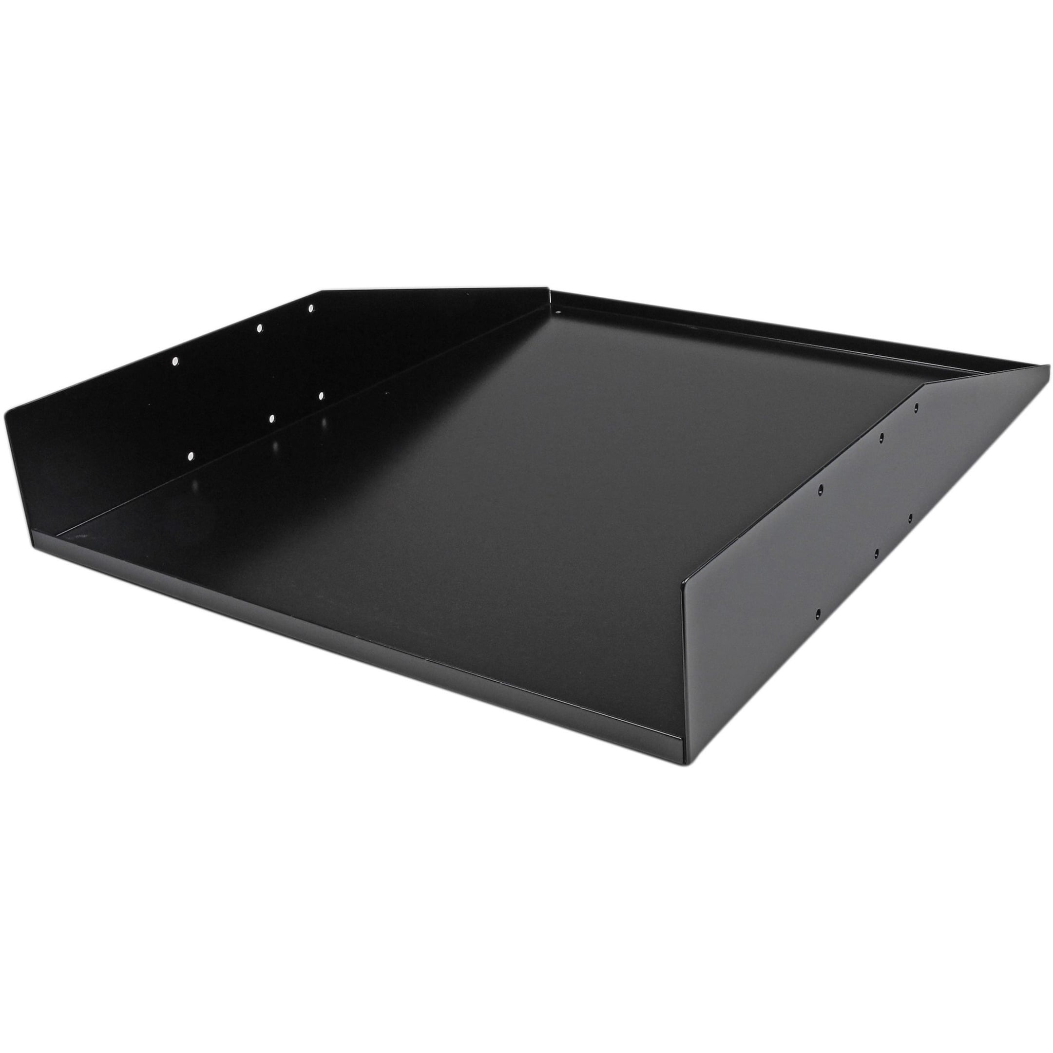 StarTech.com 2U Rack Mount Cantilever 2 Post Shelf, Mid/Center Mount ...