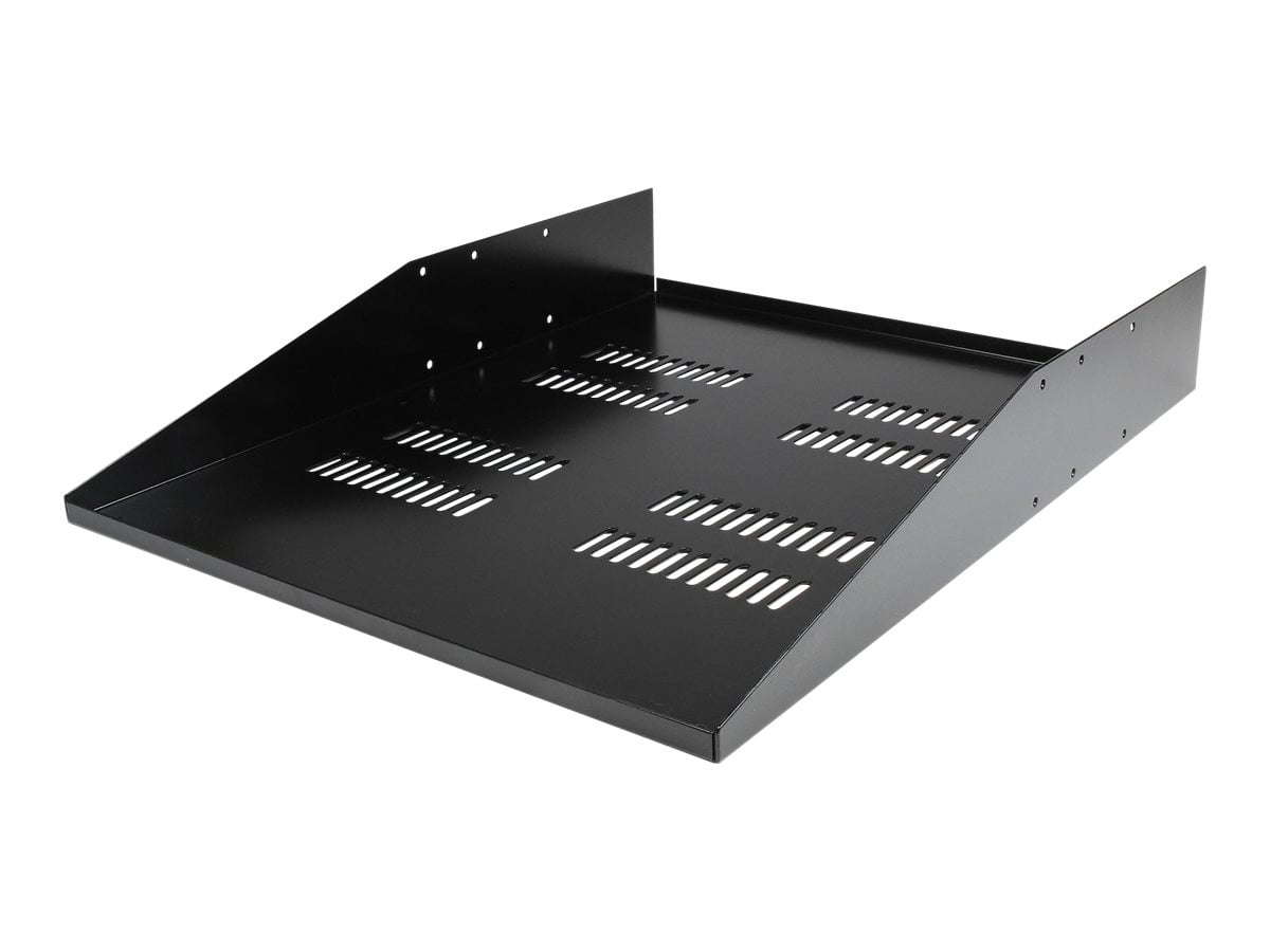 StarTech.com 2U Vented Rack Mount Cantilever Shelf - Mid / Center Mount ...