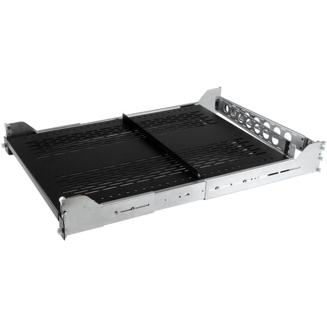 StarTech.com 2U Vented Sliding Rack Shelf w/ Cable Management Arm ...