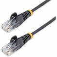 thumbnail image 1 of StarTech 2ft Black Slim CAT6 Ethernet Cable, Snagless RJ45, LSZH, 28AWG Pure Bare Copper, Slim Network Patch Cable/Cord, 1 of 5