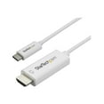 thumbnail image 1 of StarTech.com 2m / 6 ft USB C to HDMI Cable - Computer Monitor Cable - 4K at 60 Hz - White, 1 of 3