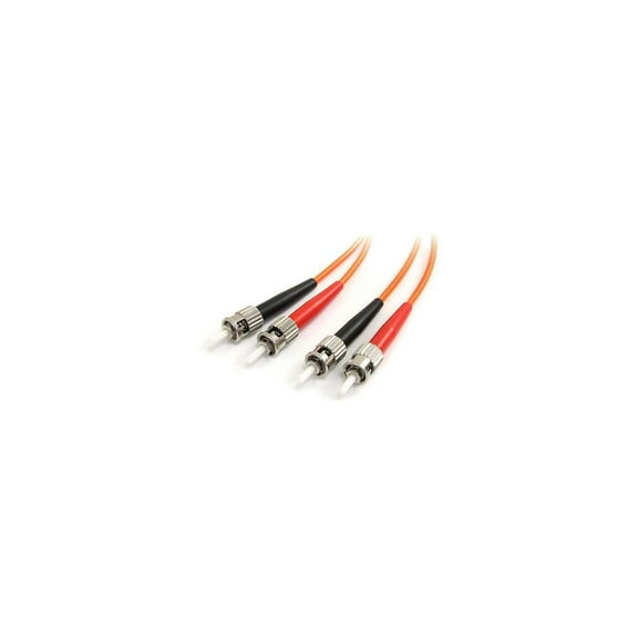 StarTech 2m ST/ST 62.5/125 Duplex Multimode Fiber Optic Patch Cable Orange