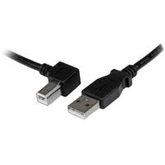 StarTech.com  2m USB2.0 A to Left Angle B Cable Male to Male - Black