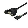 thumbnail image 1 of StarTech.com  3 ft. Panel Mount USB Cable USB A to Motherboard Header Cable Female to Female - Black - 3 ft., 1 of 1
