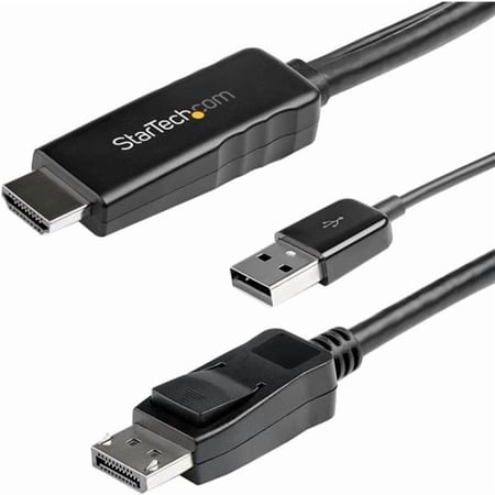 StarTech.com 3 m 9.8 ft. HDMI to DisplayPort Cable 4K 30Hz USB-powered Active HDMI to DisplayPort Cable HD2DPMM10 HD2DPMM3M