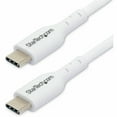 thumbnail image 1 of StarTech.com 3ft (0.9m) White USB-C Charging Cable, USB 2.0 Type-C Laptop Charger Cord, 60W Power Delivery, TPE Jacket, Data Transfer Cable, 1 of 5