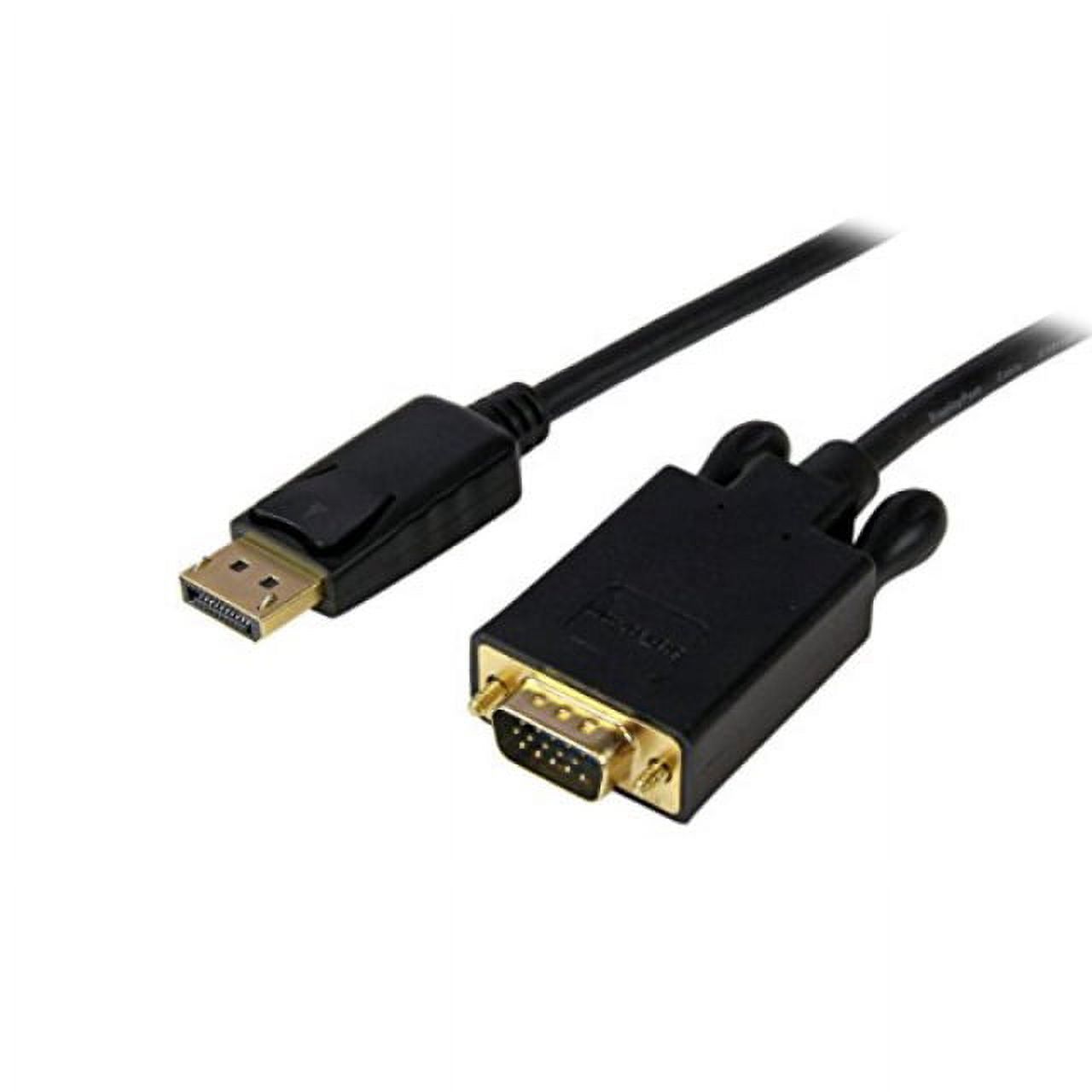 StarTech.com 3ft DisplayPort to VGA Adapter Cable - 1920x1200 - Active DisplayPort (DP) Computer or Laptop to VGA Monitor or TV Display (DP2VGAMM3B) - image 1 of 3