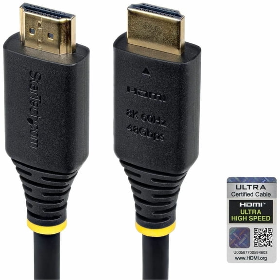 StarTech.com 3m [10ft] Certified Ultra High Speed HDMI Cable, 8K 60Hz/4K 120Hz, HDMI 2.1 Cable with HDR10+ / eARC, 48Gbps, 8K HDMI Cord (hdmi21-cbl-8k60-3m)