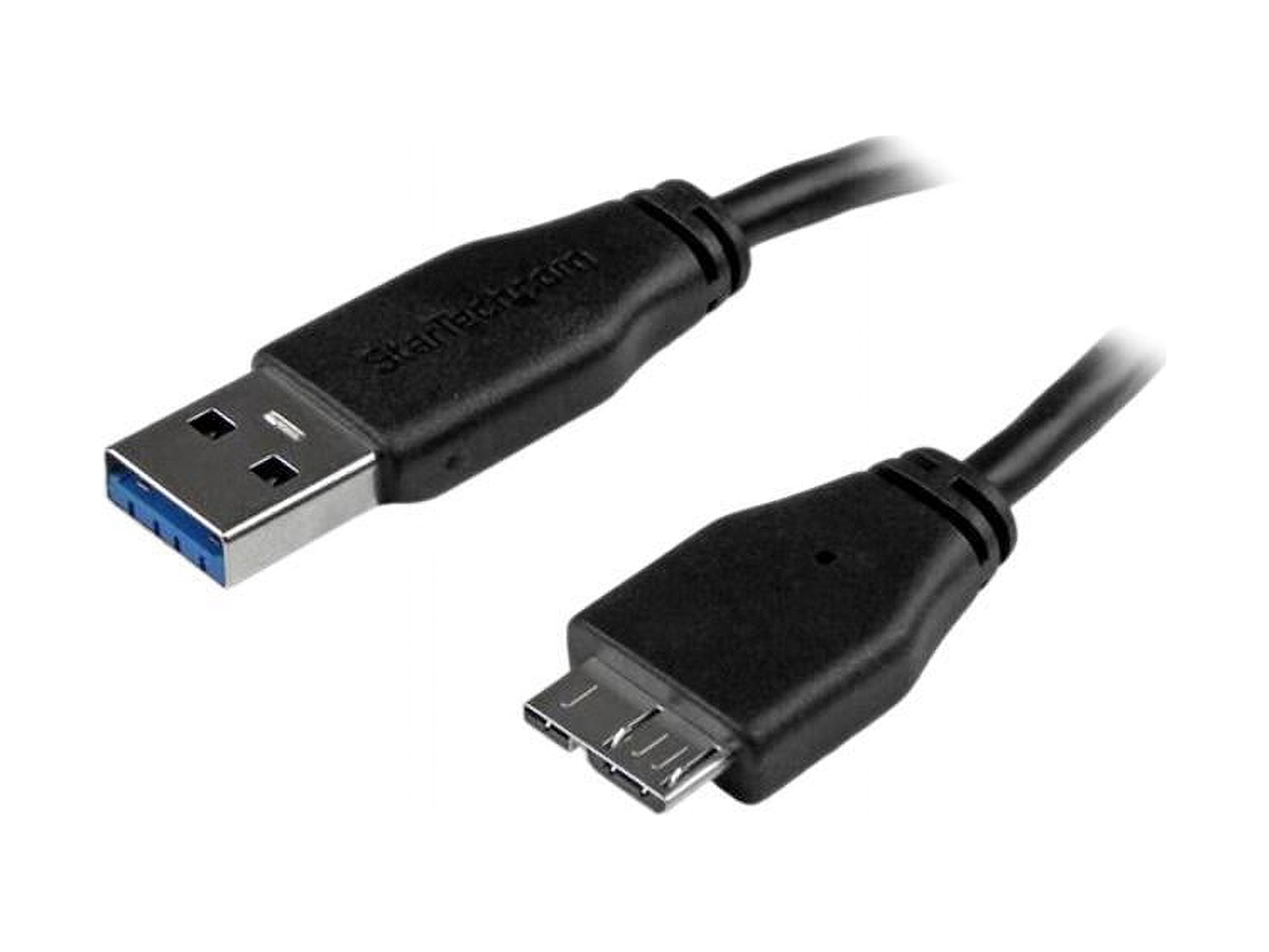 StarTech.com 3m (10ft) Slim SuperSpeed USB 3.0 A to Micro B Cable - M/M