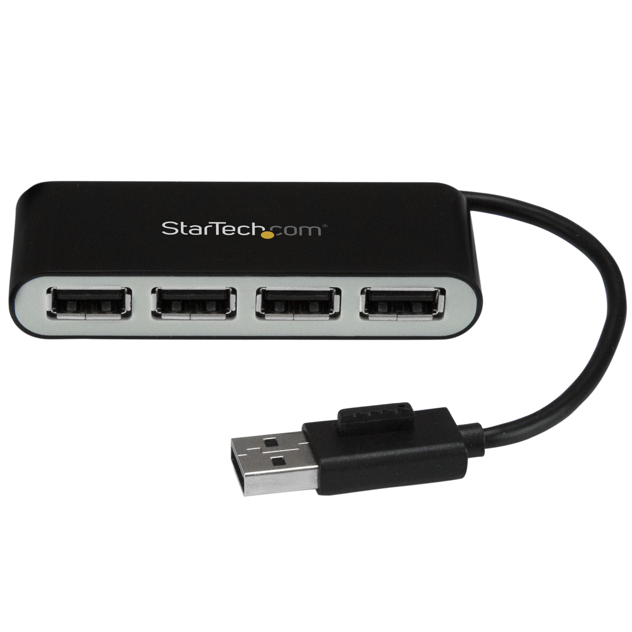 StarTech.com 4 Port USB 2.0 Hub - USB Bus Powered - Portable Multi Port USB 2.0 Splitter and Expander Hub - Small Travel USB Hub - image 1 of 6