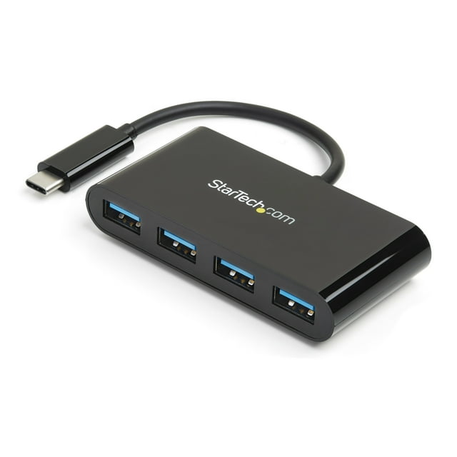 StarTech.com 4-Port USB-C Hub - Portable USB-C to 4x USB-A Hub - Bus-Powered USB 3.0 (5Gbps) Type-C Hub - USB 3.0 Port Expander