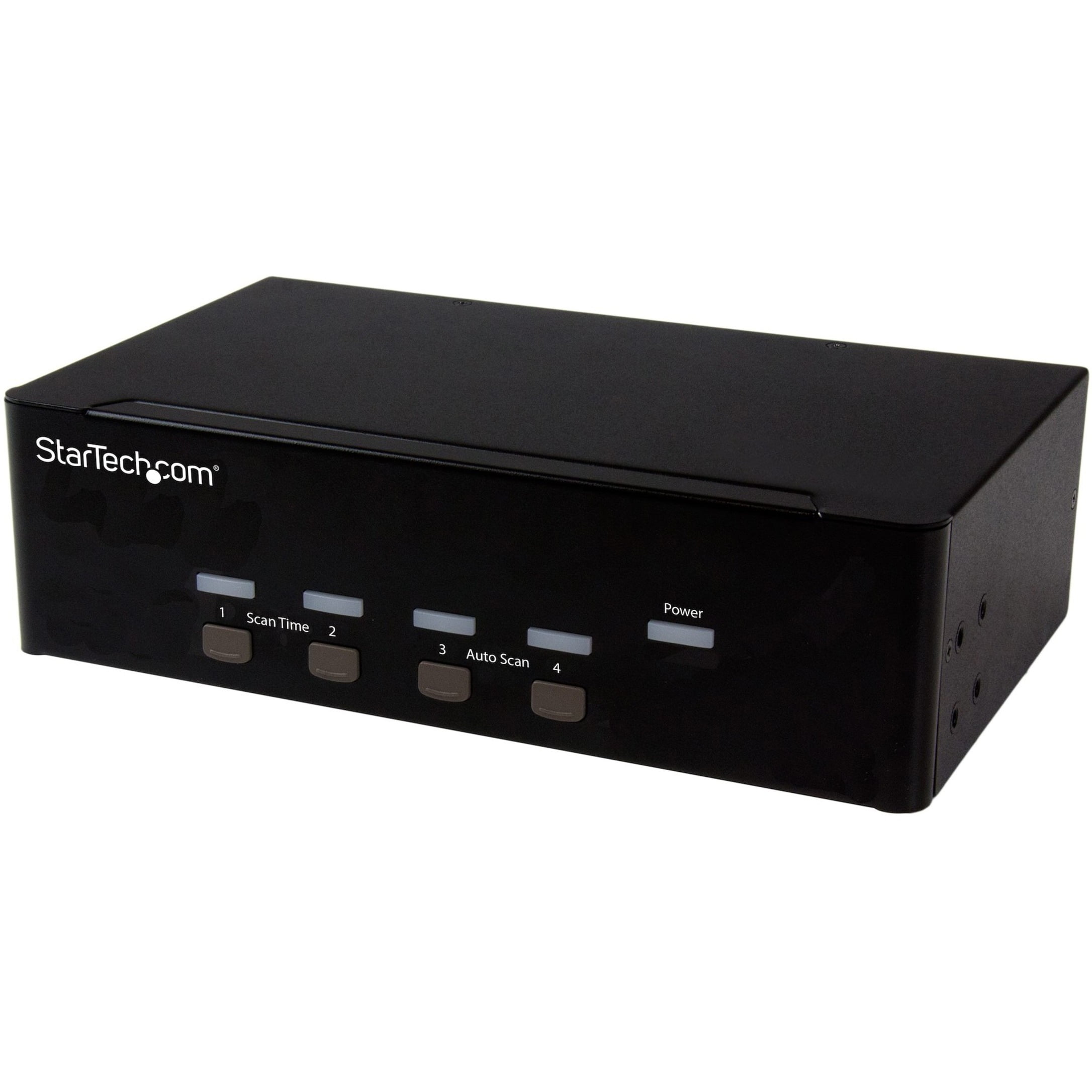 StarTech.com 4-port KVM Switch with Dual VGA and 2-port USB Hub - USB 2 ...