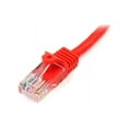 thumbnail image 1 of StarTech.com Cat5e Patch Cable with Snagless RJ45 Connectors - 10 ft - M/M - Red (45PATCH10RD) - Patch cable - RJ-45 (M) to RJ-45 (M) - 3 m - UTP - CAT 5e - snagless - red, 1 of 2