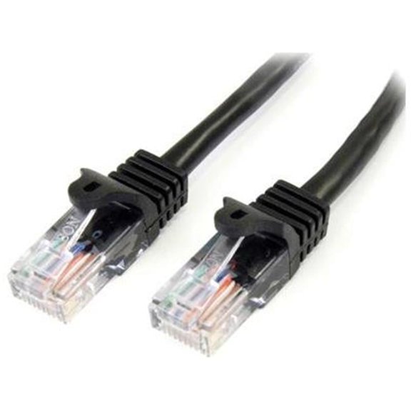 StarTech.com 45PATCH15BK 15 ft. Black Cat5e Snagless UTP Patch Cable