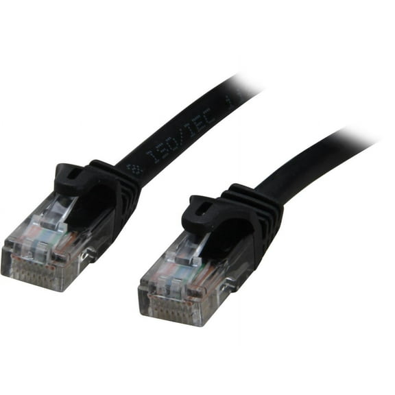 StarTech 15ft Black Cat5e Snagless UTP Patch Cable