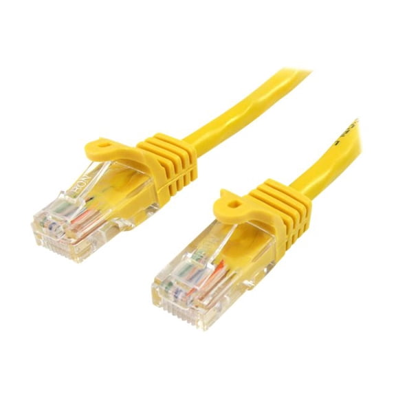 StarTech 45PATCH6YL 6ft Yellow Cat5e UTP Snagless Patch Cable