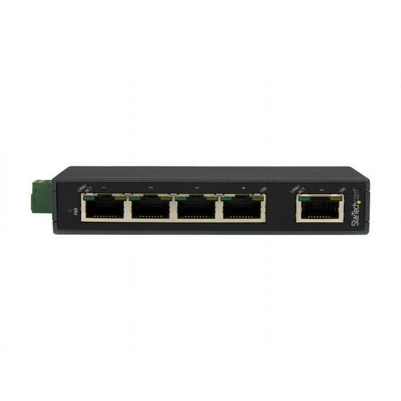 StarTech.com 5 Port Industrial Ethernet Switch - DIN Rail Mountable