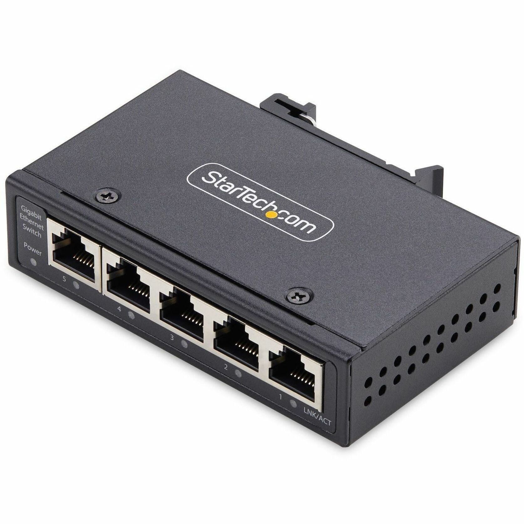 StarTech.com 5-Port Unmanaged Industrial Network Switch, 10/100