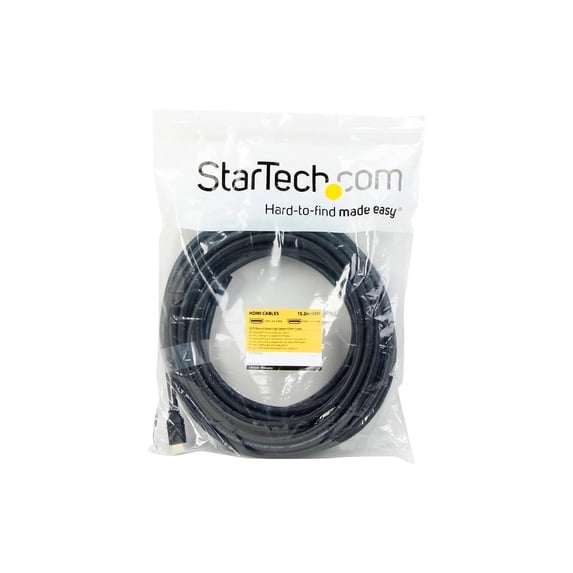 StarTech.com 50 ft 15m Plenum-Rated High Speed HDMI Cable – Ultra HD 4k x 2k HDMI Cable - HDMI to HDMI M/M