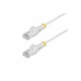 thumbnail image 1 of StarTech 50ft White Slim CAT6 Ethernet Cable, Snagless RJ45, LSZH, 28AWG Pure Bare Copper, Slim Network Patch Cable/Cord, 1 of 5